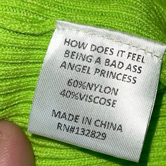LPA x Revolve Lime Green Open Back Mock Neck Sweater Size Small - Picture 10 of 10